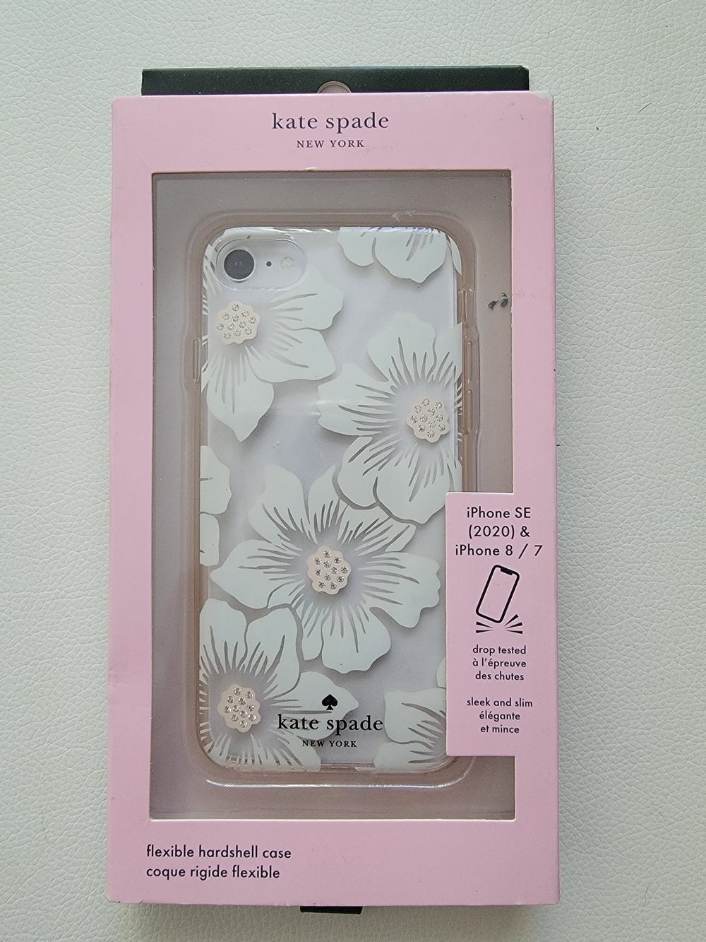 kate spade White Floral Phone Case for iPhone SE (2020) / 8 / 7
